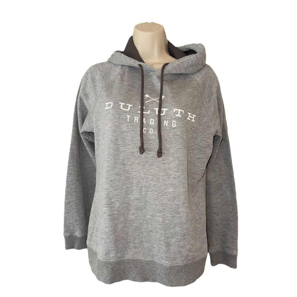 Duluth Hoodie Women’s Xsmall Gray Logo Fleece Pullover